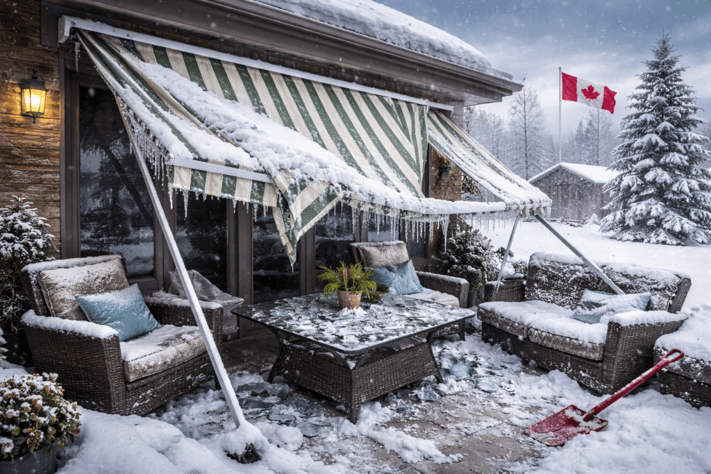 Retractable patio awnings