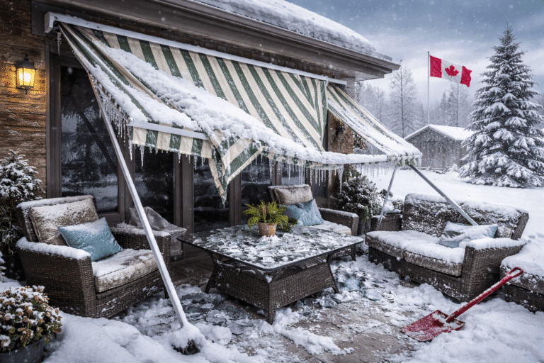 Retractable patio awnings