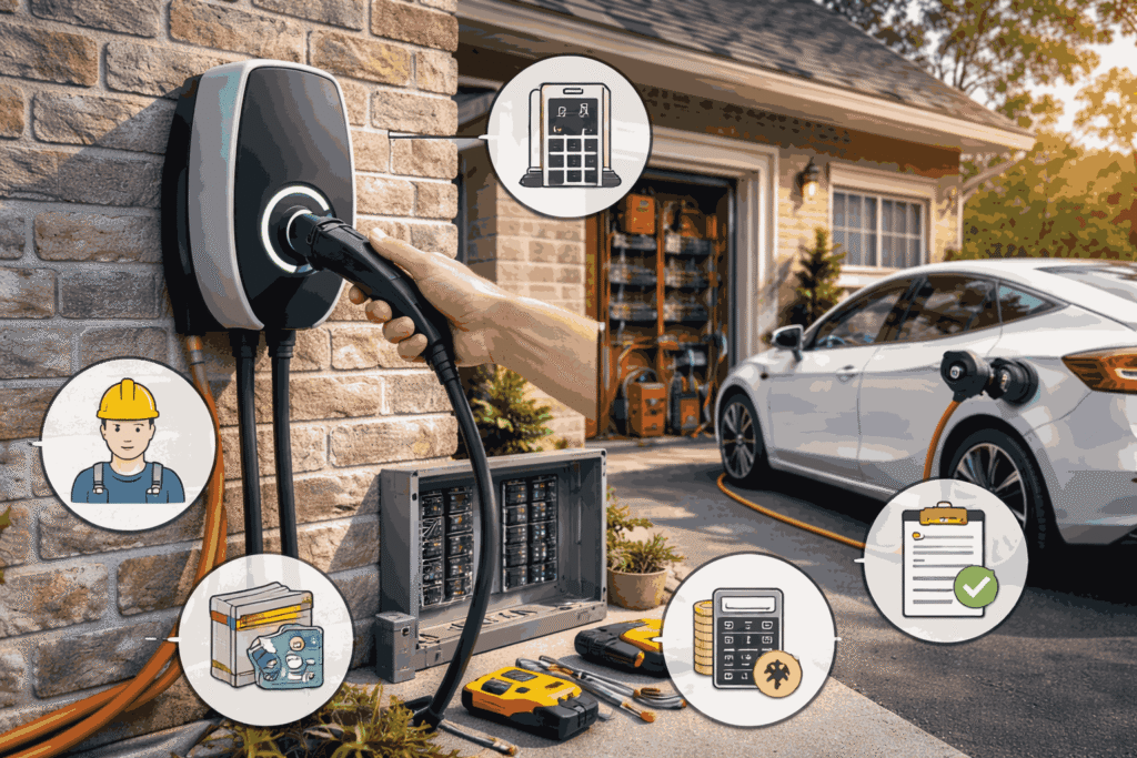 residential EV charger installation