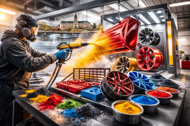 Powder coating services in Fredericton