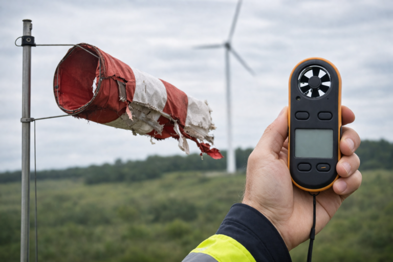 wind direction and speed monitoring