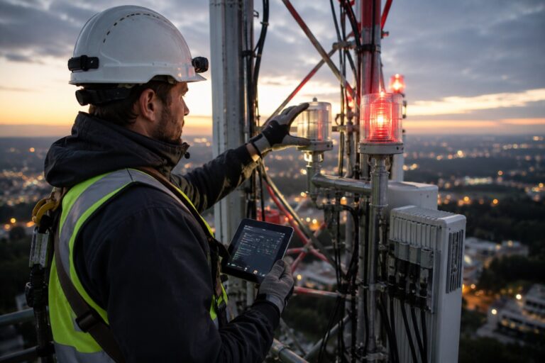 Tower light monitoring systems